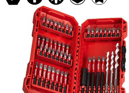 MILWAUKEE SET FORATURA/AVVITATURA SHOCKWAVE IN CASSETTA DI PLASTICA PZ48