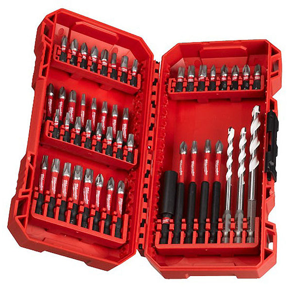 MILWAUKEE SET FORATURA/AVVITATURA SHOCKWAVE IN CASSETTA DI PLASTICA PZ48
