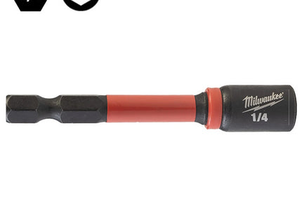 MILWAUKEE BUSSOLA MAGNETICA PORTAINSERTI BITS 1/4"M X 1/4F X 65 MM