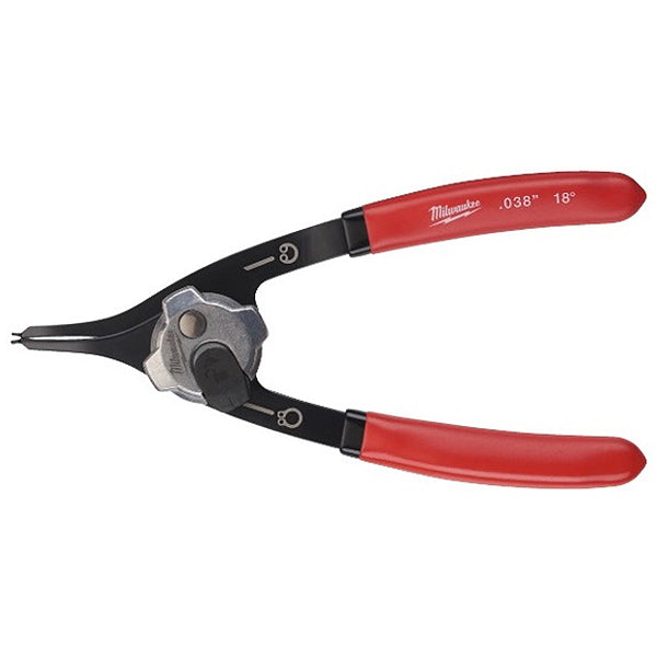 MILWAUKEE PINZA PER SEEGER INTERNI-ESTERNI BECCHI 18°