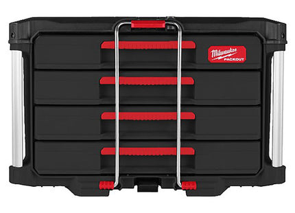 MILWAUKEE PACKOUT CASSETTIERA PORTAUTENSILI A 4 CASSETTI