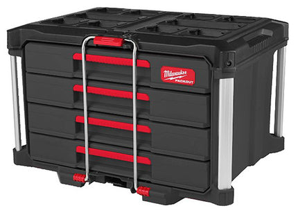 MILWAUKEE PACKOUT CASSETTIERA PORTAUTENSILI A 4 CASSETTI