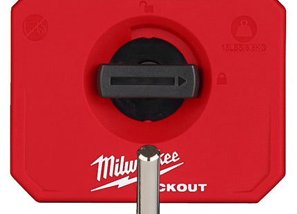 MILWAUKEE PACKOUT GANCIO SINGOLO DIRITTO CORTO PORTATA KG6,8 MM98X98X120