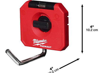 MILWAUKEE PACKOUT GANCIO SINGOLO DIRITTO CORTO PORTATA KG6,8 MM98X98X120