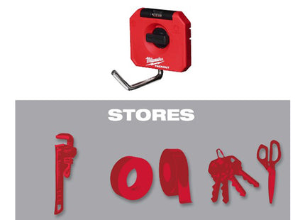 MILWAUKEE PACKOUT GANCIO SINGOLO DIRITTO CORTO PORTATA KG6,8 MM98X98X120