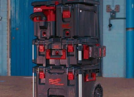 MILWAUKEE PACKOUT PORTABATTERIE M18 LATERALE