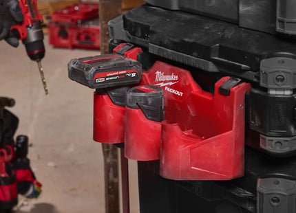 MILWAUKEE PACKOUT PORTABATTERIE M12 LATERALE