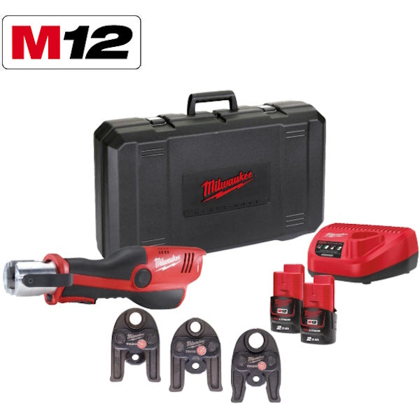 MILWAUKEE PRESSATRICE IDRAULICA COMPATTA M12 HPT-202C TH-SET
