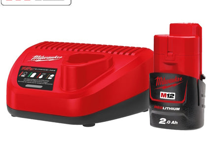 MILWAUKEE KIT ENERGY PACK 1 BATTERIA+CARICABATTERIE M12 NRG-201 (V1/23)