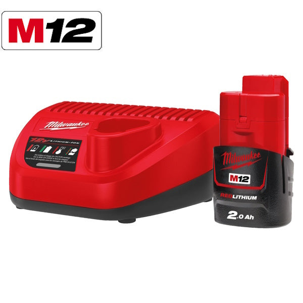 MILWAUKEE KIT ENERGY PACK 1 BATTERIA+CARICABATTERIE M12 NRG-201 (V1/23)