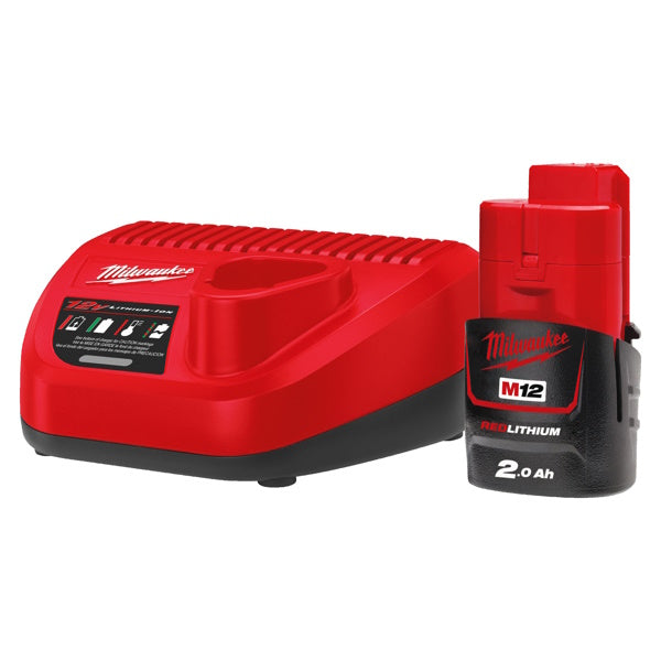 MILWAUKEE KIT ENERGY PACK 1 BATTERIA+CARICABATTERIE M12 NRG-201 (V1/23)