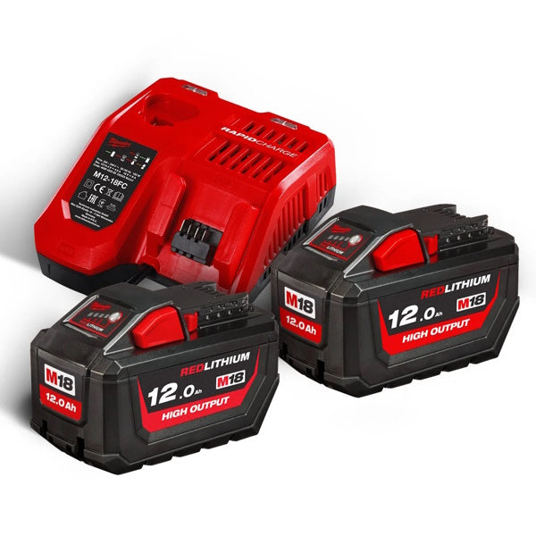 MILWAUKEE KIT ENERGY PACK 3 BATTERIE+CARICABATTERIE M18 HNRG-122 (V1/24)