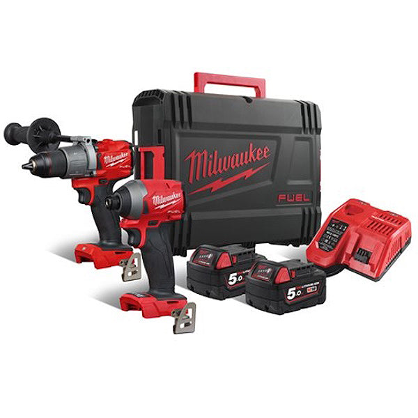 MILWAUKEE KIT M18 FPP2A2-502X TRAPANO+AVVITATORE IMPULSI 1/4"*
