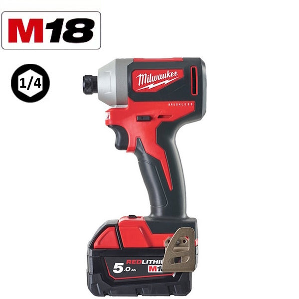 MILWAUKEE AVVITATORE IMPULSI DA 1/4" HEX A BATTERIA M18 BLID2-502X