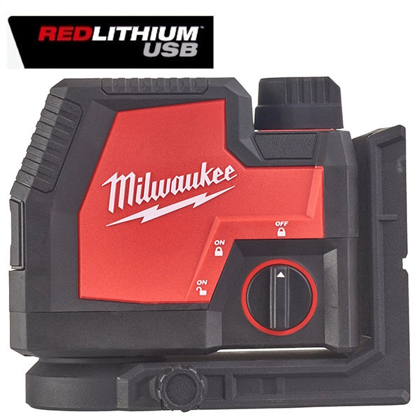 MILWAUKEE LASER VERDE RICARICABILE USB 2 LINEE L4 CLL-301C(V1/23)