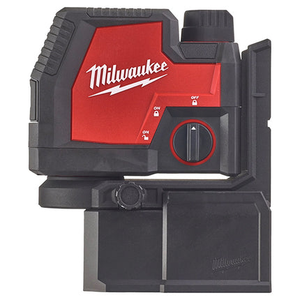 MILWAUKEE LASER VERDE RICARICABILE USB 2 LINEE+PIOMBO L4CLLP-301C(V1/23)