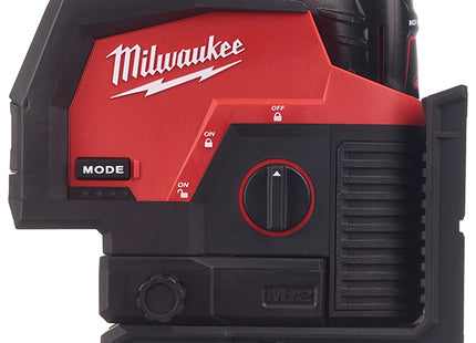 MILWAUKEE LASER VERDE A 2 LINEE CON PIOMBO M12 CLLP-301C(V1/23)