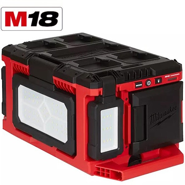 MILWAUKEE PACKOUT TRE FARETTI LED ORIENTABILI MOD. M18 POALC-0 (V1/23)