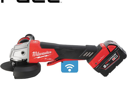 MILWAUKEE SMERIGLIATRICE ANGOLARE A BATTERIA M18 ONEFSAG125XPDB-502X