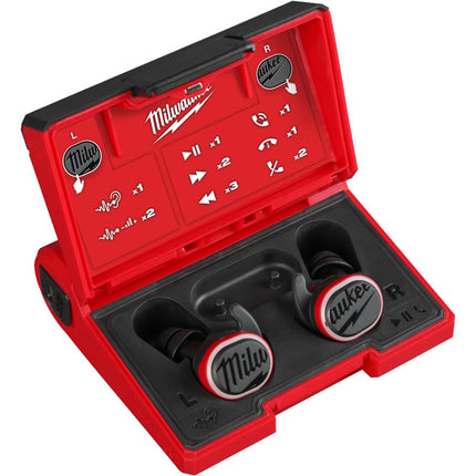MILWAUKEE TAPPI PER LE ORECCHIE USB RICARICABILI CON BLUETOOTH RLEPB-301