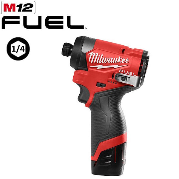 MILWAUKEE AVVITATORE IMPULSI DA 1/4" HEX A BATTERIA M12 FID2-202X(V1/23)