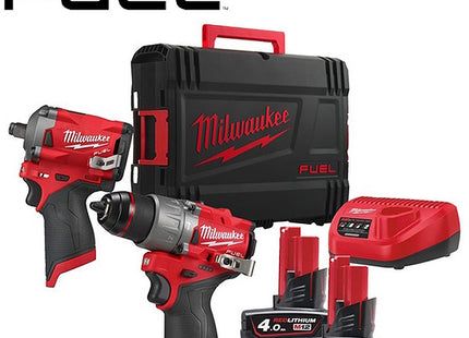 MILWAUKEE KIT M12 FPP2H2-402X TRAPANO AVVITATORE+AVVITATORE IMPULSI 1/2"