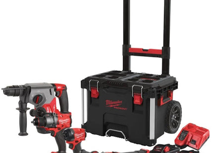 MILWAUKEE KIT M18 FPP4E-555T 4 ELETTROUTENSILI + PACKOUT TROLLEY
