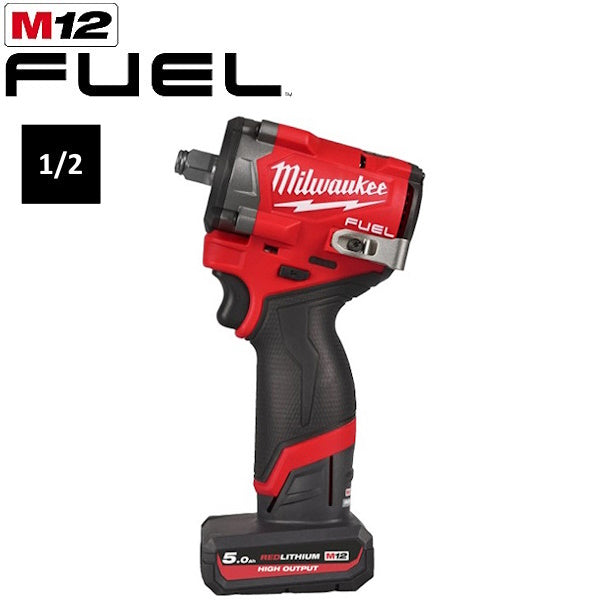 MILWAUKEE AVVITATORE IMPULSI DA 1/2" A BATTERIA M12 FCIWF12G3-502X (V24)