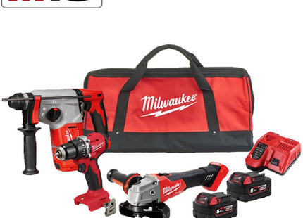 MILWAUKEE KIT M18 PPA3-502 3 ELETTROUTENSILI + BORSA(V1/24)