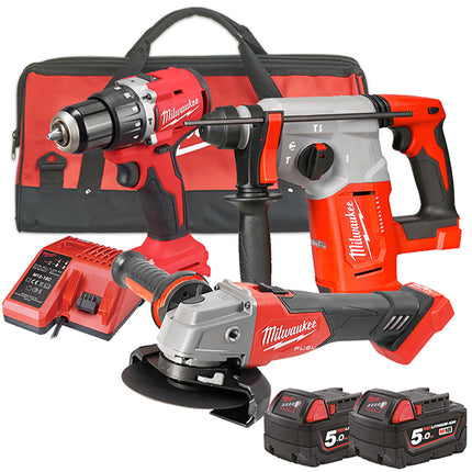 MILWAUKEE KIT M18 PPA3-502 3 ELETTROUTENSILI + BORSA(V1/24)