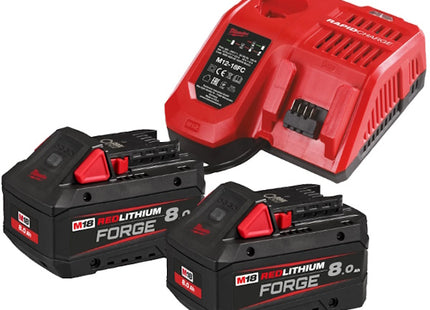 MILWAUKEE KIT ENERGY PACK 2 BATTERIE+CARICABATTERIE M18 FORGENRG-802