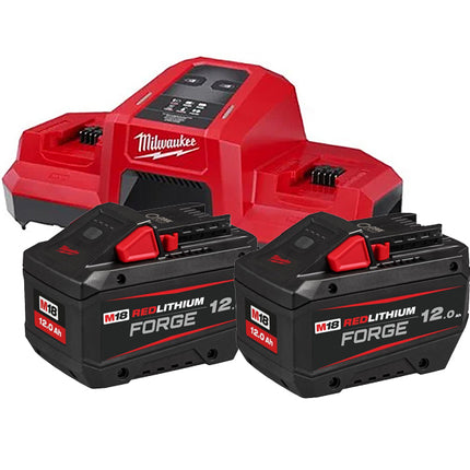 MILWAUKEE KIT ENERGY PACK 2 BATTERIE+CARICABATTERIE M18 FORGENRG-122DBSC