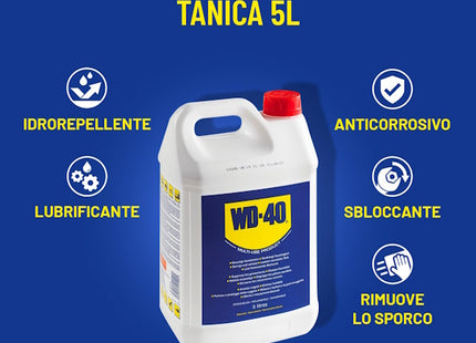 WD-40 UNIVERSALE MULTIFUNZIONE TANICA LT5 + DOSATORE SPRAY