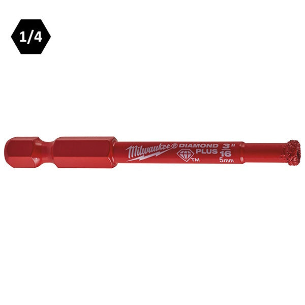 MILWAUKEE PUNTA DIAMANTATA DIAMOND PLUS A SECCO/UMIDO