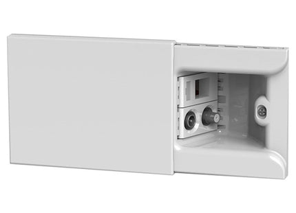 HIDE PRESA DA INCASSO CON PRESA TV PRESA SAT E RJ45 BIANCO