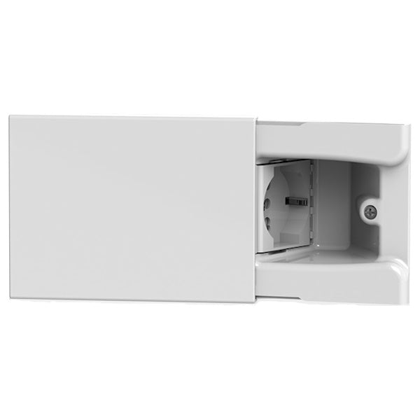 HIDE PRESA DA INCASSO CON 1 PRESA SCHUKO BIPASSO 16A BIANCO