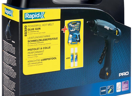 RAPID INCOLLATRICE EG320 KIT VALIGETTA CON 24 STICK DI COLLA D.MM12