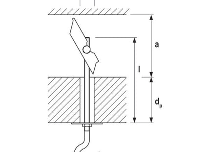 FISCHER ANCORA DI FISSAGGIO KDV 4 CON VITE TC M4X 80