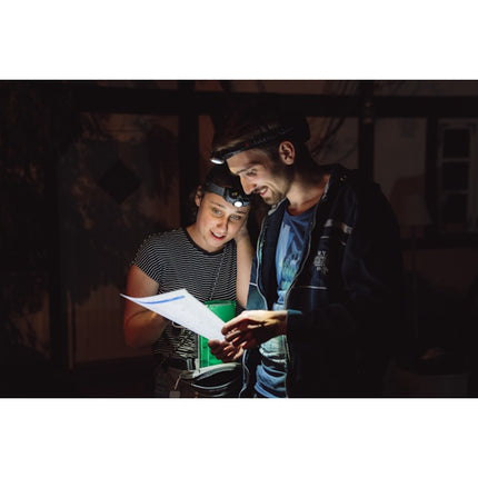 LED LENSER LAMPADA LED FRONTALE A BATTERIA RICARICABILE MOD. MH7 BLACK