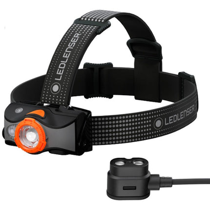 LED LENSER LAMPADA LED FRONTALE A BATTERIA RICARICABILE MOD. MH7 BLACK