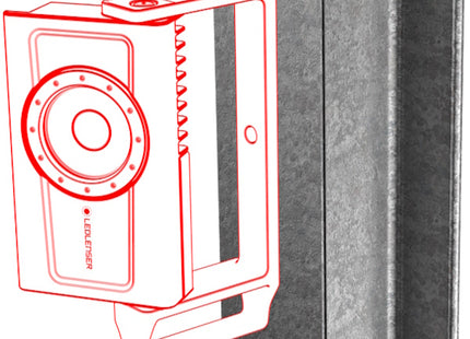 LED LENSER FARETTO LED RICARICABILE A BATTERIA DA CANTIERE MOD.  IF4R*