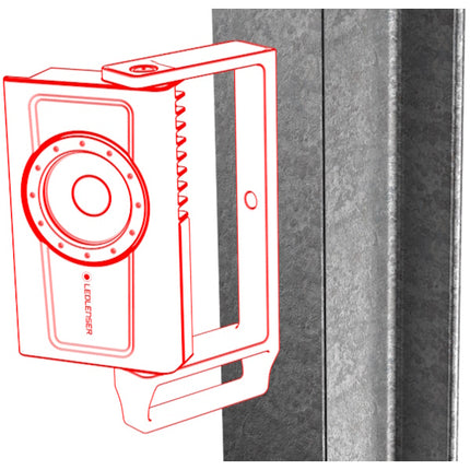 LED LENSER FARETTO LED RICARICABILE A BATTERIA DA CANTIERE MOD.  IF4R