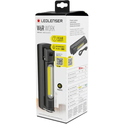 LED LENSER TORCIA LED A BATTERIA RICARICABILE MOD. W6R WORK