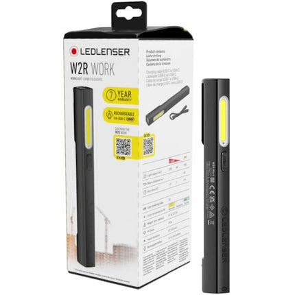 LED LENSER TORCIA LED A BATTERIA RICARICABILE MOD. W2R WORK