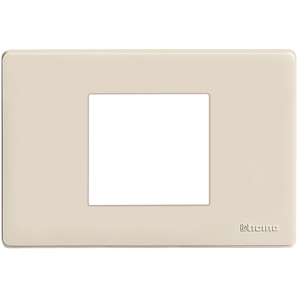 BTICINO MAGIC PLACCA 2 POSTI CENTRATI COLORE AVORIO