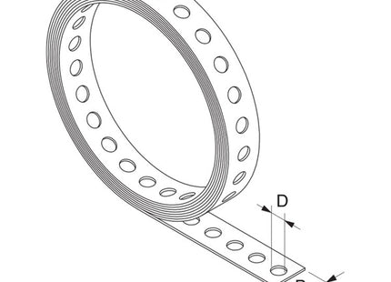FISCHER BANDELLA PERFORATA ZINCATA LBV