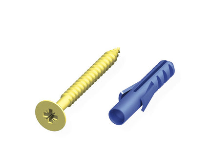 ALFER VITI E TASSELLI ACCIAIO COLOR OTTONE D.MM 5 MM 3X30 CONF.PZ10