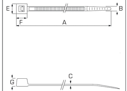 ELEMATIC FASCETTE RILEVABILI AL METAL DETECTOR E RAGGI X CONF.DA PZ100