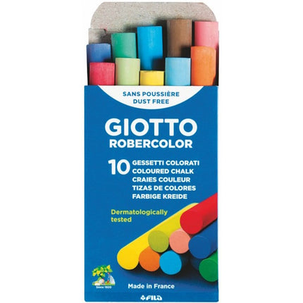LYRA GIOTTO GESSI TONDI ROBERCOLOR COLORI VARI MM80 D.MM 9 CONF.PZ10