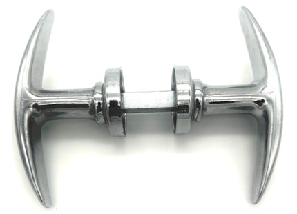 MANIGLIA MARTELLINA PER BASCULANTI CON RONDELLA QUADRO MM8 CROMATA*